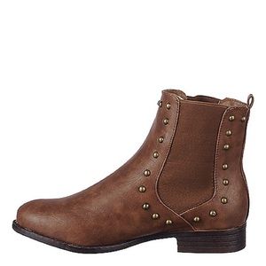 Studded Brown Booties